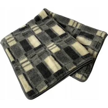 Prostěradlo Deka Kam-Pol vlněná 155 cm x 200 cm šedá