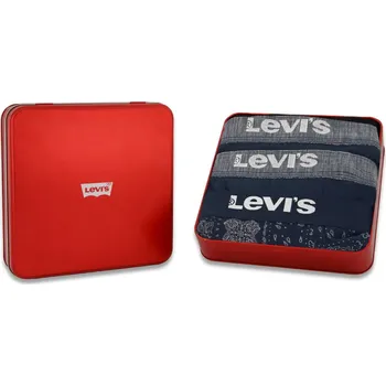 Boxerky LEVI'S® LEVI'S PÁNSKÝ DÁRKOVÝ BOX 3X BOXERKY - BLUE COMBO
