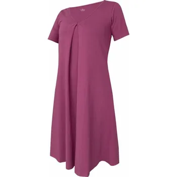 Dámské šaty Dámské šaty, krátký rukáv NUBESA 881 tm.starorůžová 3XL