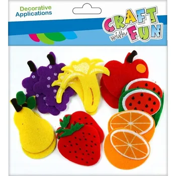 Výtvarná sada Výtvarná sada Craft with Fun samolepky s ovocem