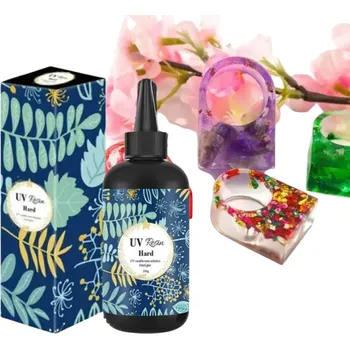 Výtvarná sada Rychleschnoucí UV pryskyřičné lepidlo Bezbarvá čirá tekutina na výrobu šperků DIY přívěsků Dekorace Odlévání pryskyřice Ruční tvoření
