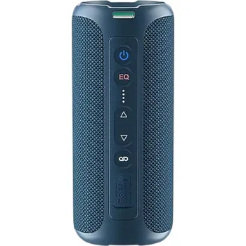 Bluetooth reproduktor 80W Přenosný Stereo Zvuk IPX7 Vodotěsný Extra Bass 30h Výdrž 6600mAh TWS Osvětlení TF AUX Typ-C Ekvalizér Handsfree modrá