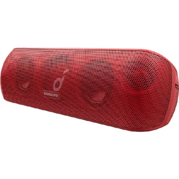 Bluetooth reproduktor 30W IPX7 Vodotěsný Přenosný Extra Bass Stereo Hi-Res 50Hz–40kHz 6700mAh USB-C Duální Výškové Reproduktory TWS červená