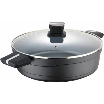 Pánev Hrnec se skleněnou poklicí San Ignacio Bistro SG6427 Matná černá Litý hliník Kapka