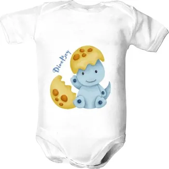Kojenecký body Dětské body s potiskem DinoBoy baby dětské