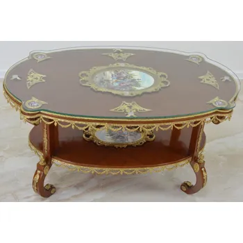 Konferenční stolek Zámecký konferenční stoleček s porcelánem