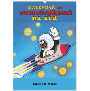 Kalendář Krteček Nástěnný kalendář Krteček, se samolepkami, nedatovaný, 33 x 46 cm