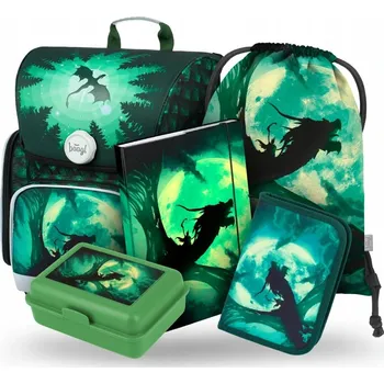 Školní batoh vícekomorový BAAGL zelený