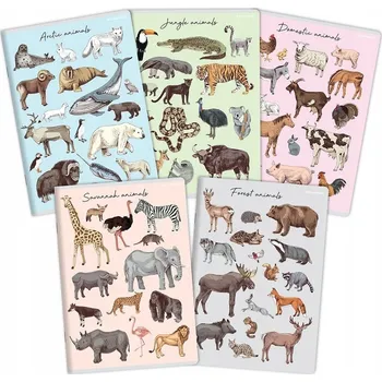 Sešit Sešit A5 s linkami (kostkovaný) TOP-2000, 32 listů, měkká obálka, sada 5 ks