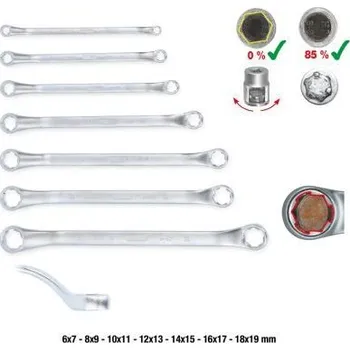 Sada dvouočkových klíčů KS TOOLS 517.1555