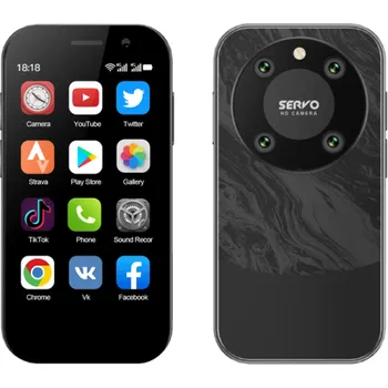 Mobilní telefon SERVO KING 9000 3,0\" HD Android 10.0 4G LTE 2GB RAM 16GB ROM Typ C GPS Dual SIM Rozpoznání obličeje Bluetooth Malý mobilní telefon černá