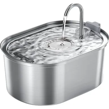 fontána pro kočku Chytrá kočičí fontána s automatickým napáječem 3,2 l Nerezová pitná fontána USB napájení Tichý provoz 1,5W Dynamický proud vody