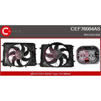Chladič motoru Elektromotor, větrák chladiče CASCO CEF76004AS