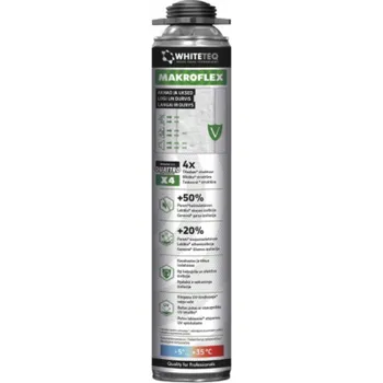 Montážní pěna MAKROFLEX Pěna Whiteteq Thermal&Sound Pro, 750 ml