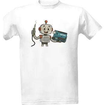 Pánská móda Tričko s potiskem Robot Uno s páječkou pánské