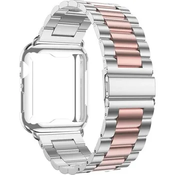 Náramek Náramek s pouzdrem kompatibilní pro Apple Watch Band 38mm 40mm 42mm 44mm, náramek z nerezové oceli,