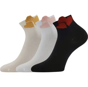 Dámské ponožky Dámské ponožky Lonka - Esrdcana B, mix barev Barva: Mix barev, Velikost: 35-38