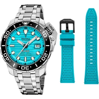 Hodinky Festina Swiss Made 20043/5 + náhradní řemínek + prodloužená záruka 5 let + možnost výměny do 190 dní + zkrácení řemínku zdarma + doprava zdarma