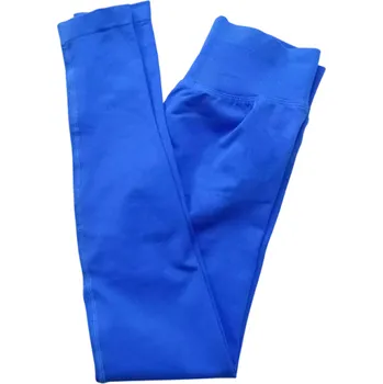 Dámské legíny Dámské bezešvé sportovní legíny Nízký pas Elastický materiál Přiléhavý střih Legíny na fitness Jóga posilování Běhání pohodlné modrá XS