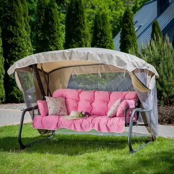 Zahradní houpačka Zahradní houpačka Ravenna Lux s moskytiérou a s bočními stolky D042-23DW PATIO 448640