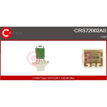 Odpor, vnitřní tlakový ventilátor CASCO CRS72002AS