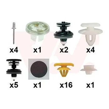 Dveře karosérie Montážní sada, dveře VAN WEZEL 5829799