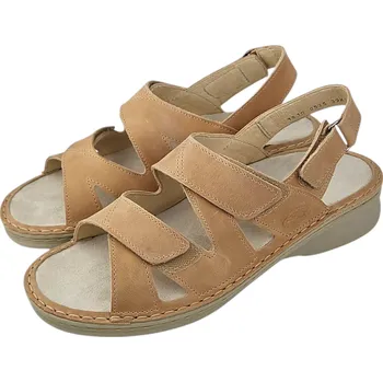 Dámské sandále 1510/I. - 02 kožené zdravotní sandály s výjimatelnou stélkou; barva hnědá 39