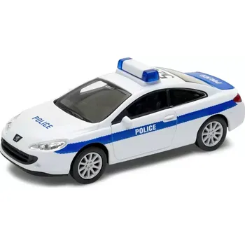 autíčko Welly Peugeot Coupe 407 POLICE 1:34