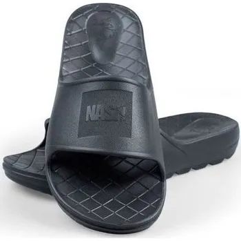 Rybářské oblečení Pantofle Nash Make it Happen Sliders Black Velikost 45
