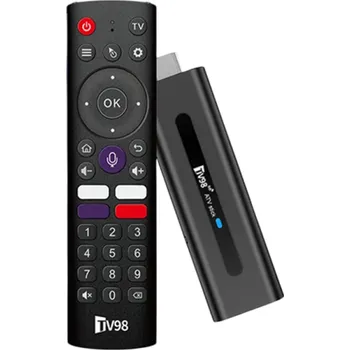 Multimediální centrum Smart TV Stick Android 14 2GB 16GB HDMI 8K 4K Duální WiFi 2,4G/5G Bluetooth 5.0 Hlasové ovládání IR TV Box Čtyřjádrový DC 5V/2A