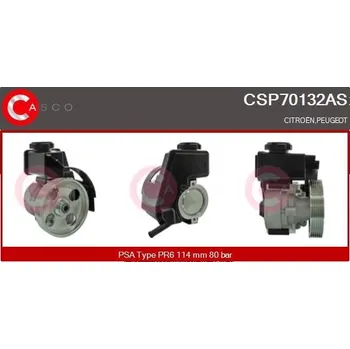 Posilovač řízení Hydraulické čerpadlo, řízení CASCO CSP70132AS