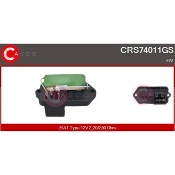 Odpor, vnitřní tlakový ventilátor CASCO CRS74011GS