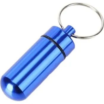 Přenosná mini vodotěsná krabička na léky z hliníku | dávkovač vitamínů, cestovní pillbox - Č. 4