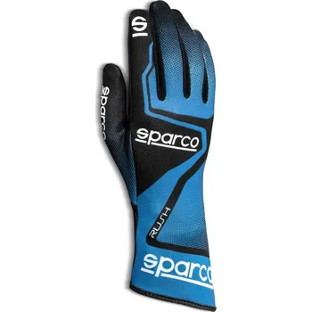 Rukavice Kartingové rukavice Sparco Rush, barva: světle modrá, velikost: 7