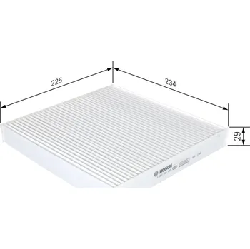 Ventilátor topení a klimatizace Filtr, vzduch v interiéru BOSCH 1 987 432 177