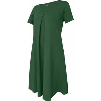 Dámské šaty Dámské šaty, krátký rukáv NURIKA 801 tm.zelená XL