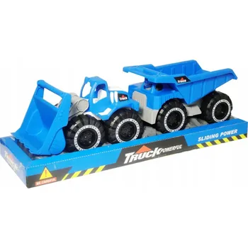 autíčko SADA STAVEBNÍCH AUT: SKLÁPĚČKA, BULDOZER