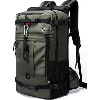 Městský batoh Kaka turistický outdoor batoh Skadar Zelený 40-50L - Velikost L (LARGE)