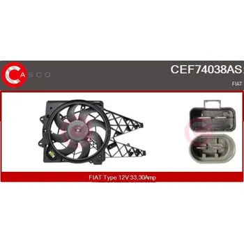 Chladič motoru Elektromotor, větrák chladiče CASCO CEF74038AS