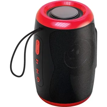 Přenosný Bluetooth 5.3 Reproduktor Voděodolný HiFi Stereo Zvuk FM Rádio USB AUX SD Karta Outdoor Bezdrátový Režim Nabíjení Android 800mAh červená