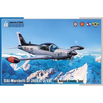 Plastikový model 1:48 SIAI-Marchetti SF-260EA/D/EU „Late Bulged Canopy Type“