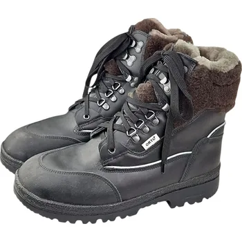 Pánská zimní obuv L 410/Z - 100 Pánská vyšší zimní pracovní a myslivecká obuv s hřejivým kožíškem a membránou 54