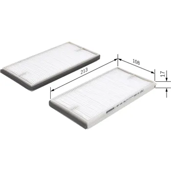 Ventilátor topení a klimatizace Filtr, vzduch v interiéru BOSCH 1 987 432 156