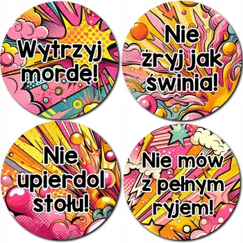 Podtácek PODLOŽKA POD HRNEK VTIPNÁ dárek pro dospělé S NADÁVKAMI 4 ks