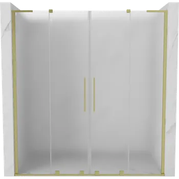 Sprchové dveře Mexen Velar L Duo sprchové dveře posuvné 180 cm, mat, zlaté kartáčované - 871-180-003-32-55 Sprchové dveře