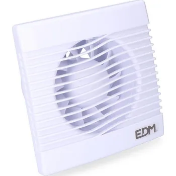 Klimatizace EDM Product Odsávací ventilátor do koupelny EDM 158 m³/h 16 W Bílá (Ø 12 cm) (18 x 18 cm)