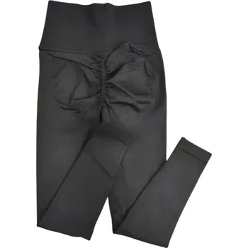 Dámské legíny Dámské bezešvé jógové legíny s push-up efektem Slim sportovní legíny po kotníky Elastické fitness kalhoty na cvičení Jógu Běh Posilovnu černá S