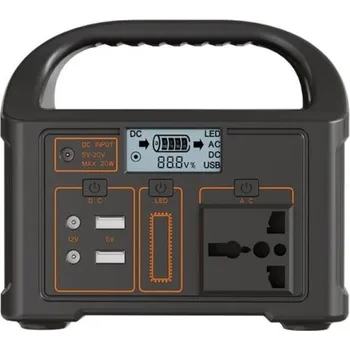 Autodílna Přenosná nabíjecí stanice 24000 mAh LiFePO4 76,8Wh LED světlo 4 režimy AC/DC/USB výstupy Nouzový generátor energie Kempování EU zásuvka