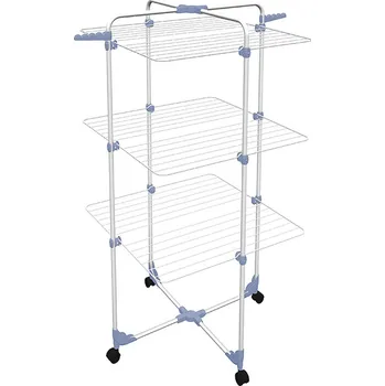 Sušák na prádlo Vertikální sušák na prádlo s kolečky Gimi 153580 Modular 3 Ocel Stříbřitá (30 m)
