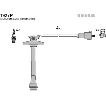 Zapalovací kabel Sada kabelů pro zapalování TESLA T927P